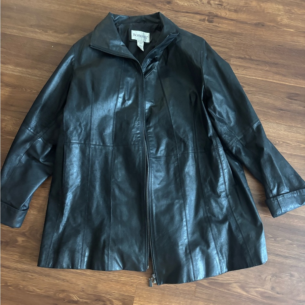 Romans Women's Black Leather Jacket
